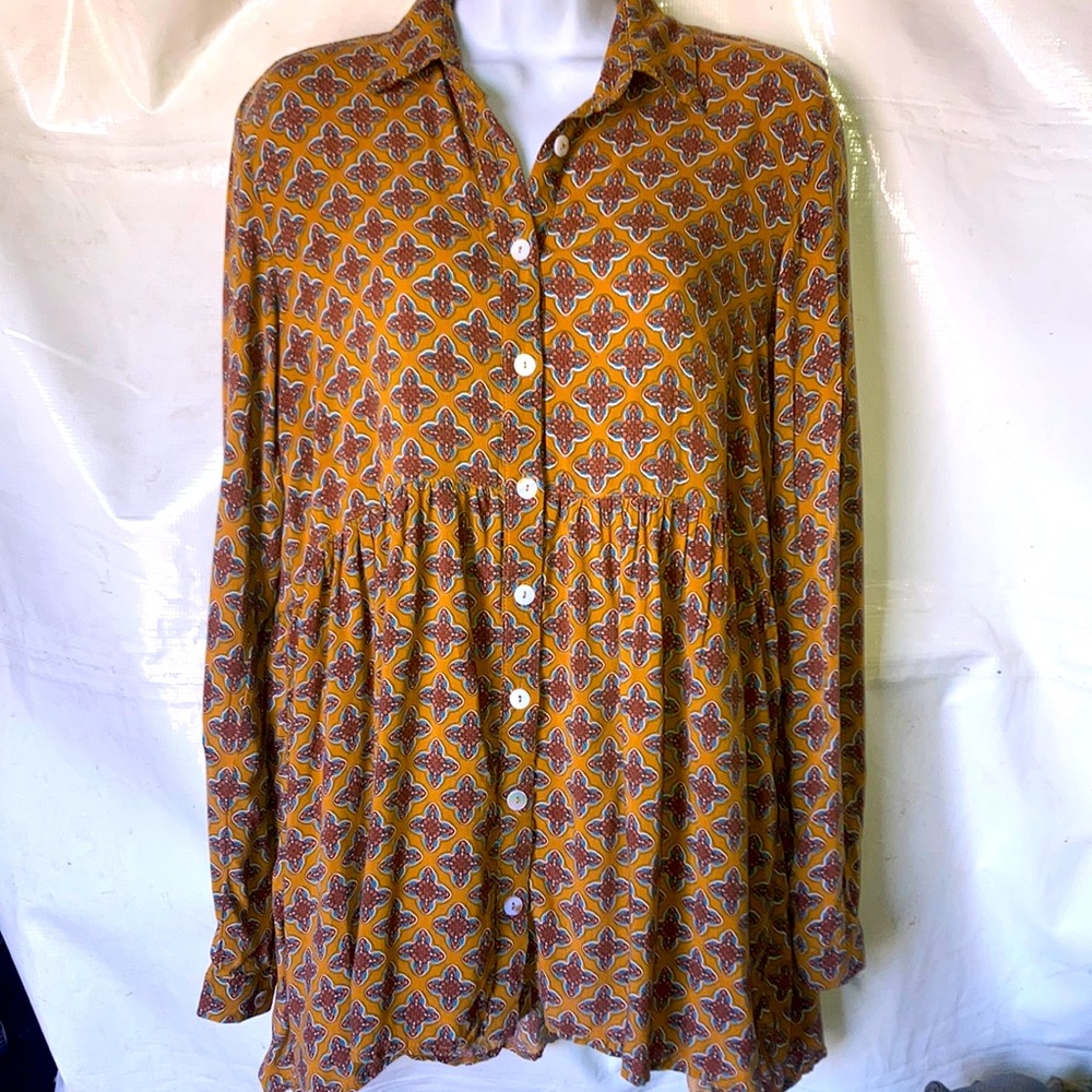 Gypsy Junkies Smock-like Button Up